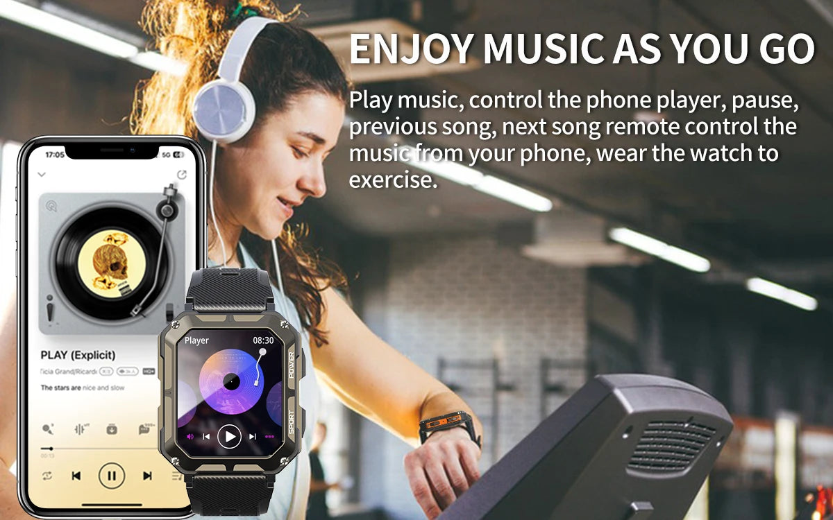 Pro Smart Watch C20 – Voice Assistant, Wireless Call, IP68 Waterproof for Android & iOS