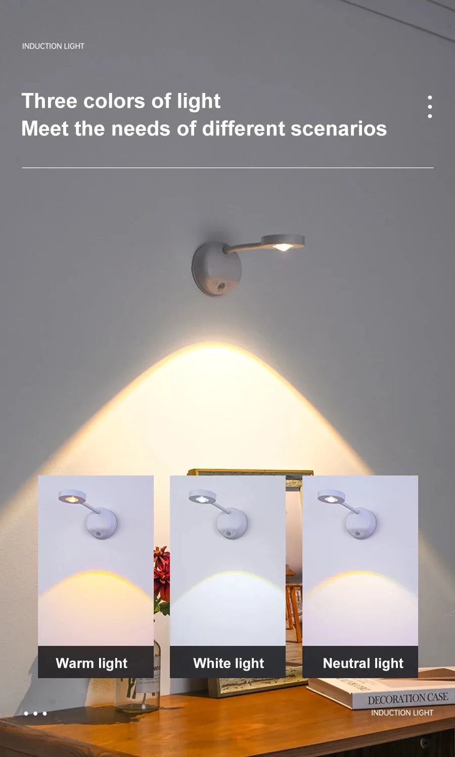 Motion Sensor Night Light - Wireless USB LED for Kitchen, Bedroom, Living Room - The Prime Shop