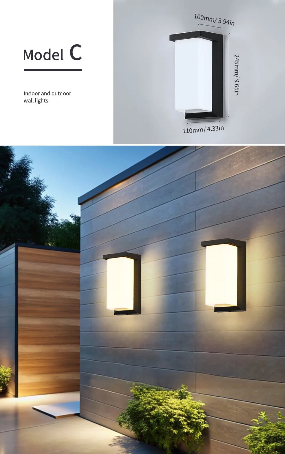 LED Outdoor Wall Light with Motion Sensor – Waterproof, Modern, 16W/10W - The Prime Shop