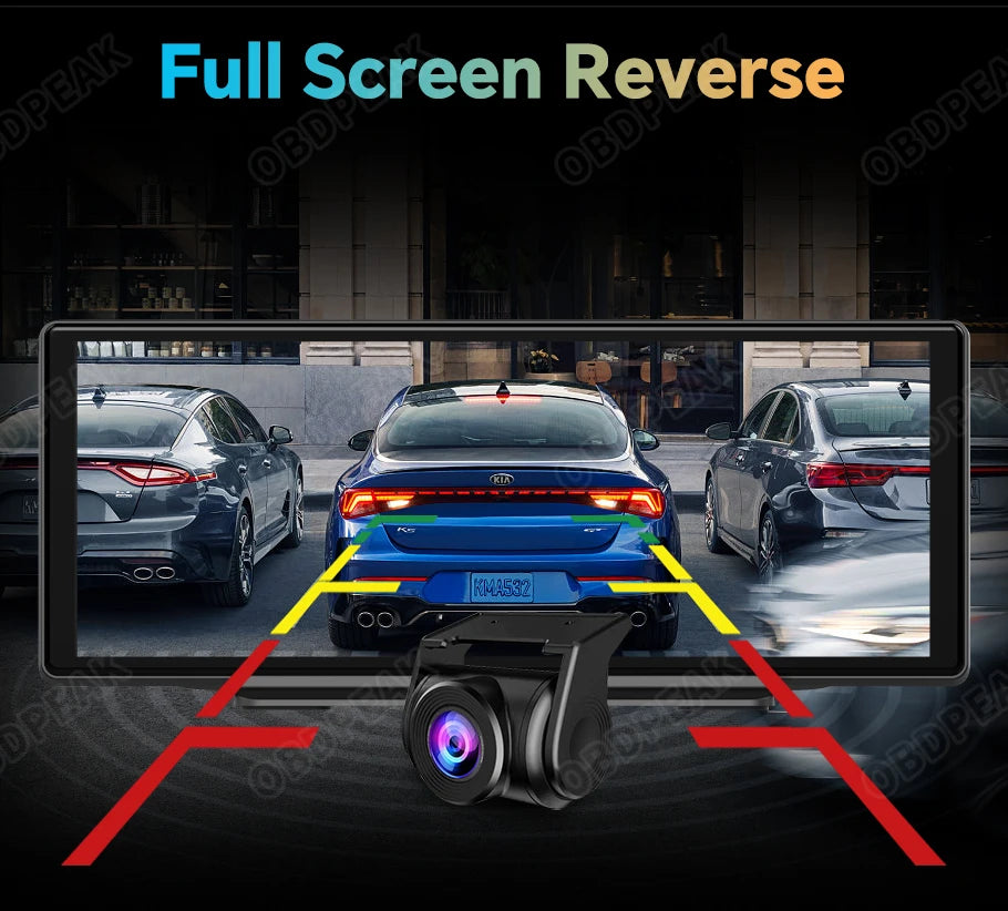 4G Dual Lens 10.26" Dash Cam – Android 13, GPS, CarPlay - The Prime Shop