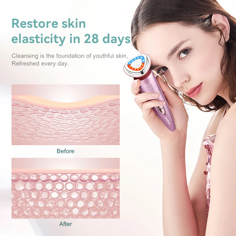 Ion Microcurrent Facial Massager – Mini Beauty Device for Deep Cleaning and Tightening - The Prime Shop