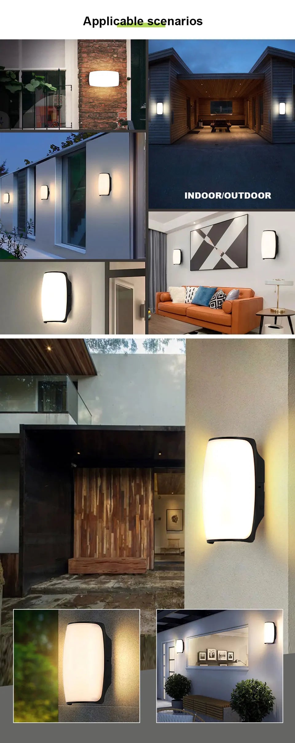 LED Outdoor Wall Light with Motion Sensor – Waterproof, Modern, 16W/10W - The Prime Shop