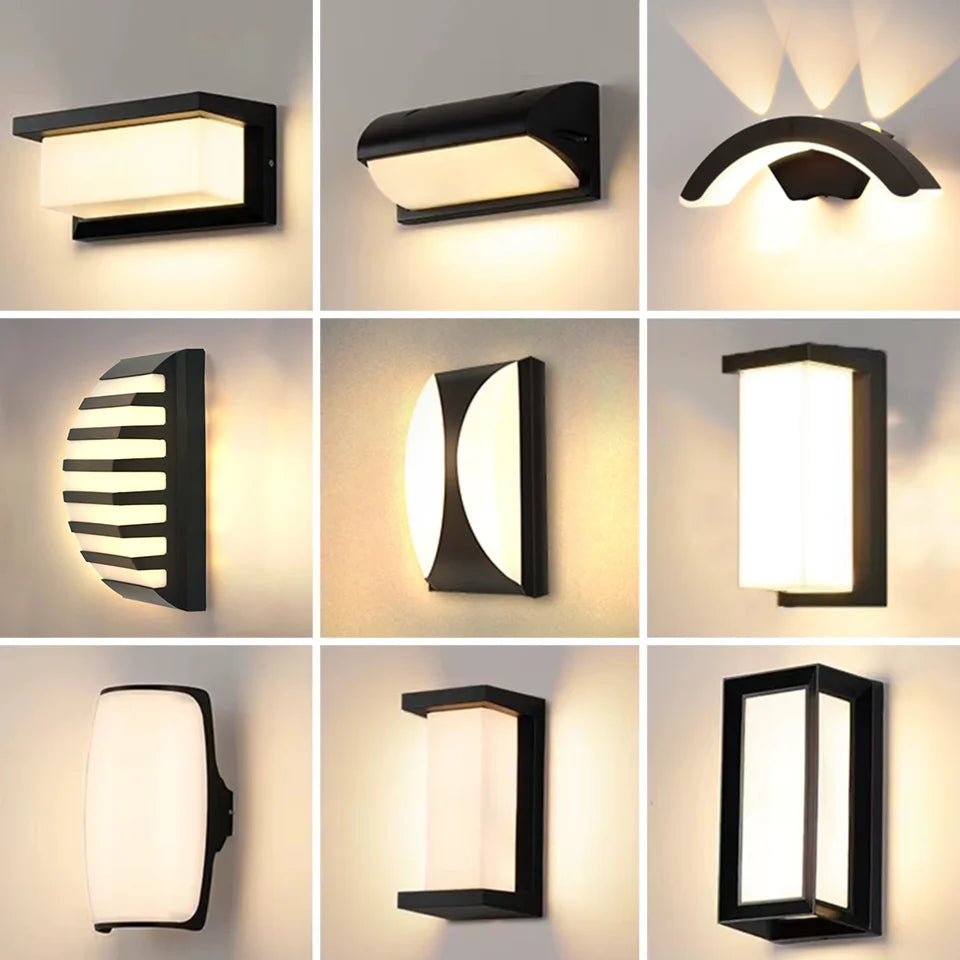 LED Outdoor Wall Light with Motion Sensor – Waterproof, Modern, 16W/10W - The Prime Shop
