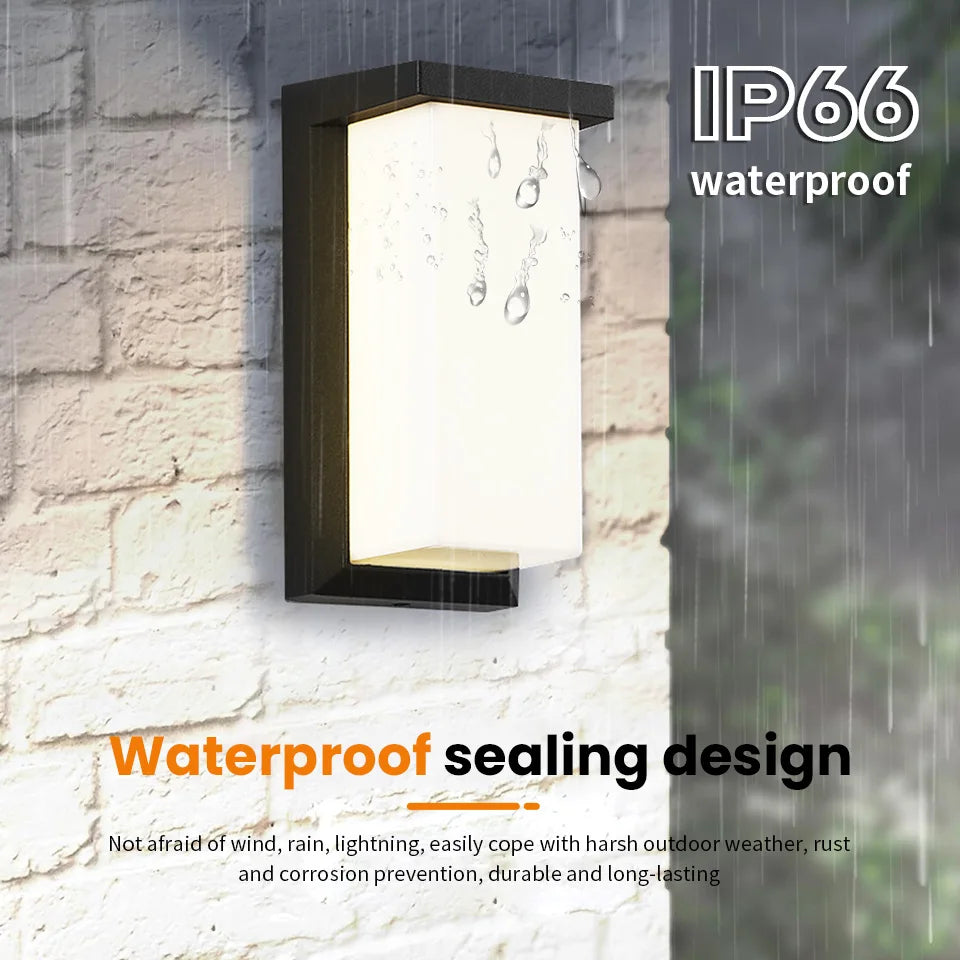 LED Outdoor Wall Light with Motion Sensor – Waterproof, Modern, 16W/10W - The Prime Shop