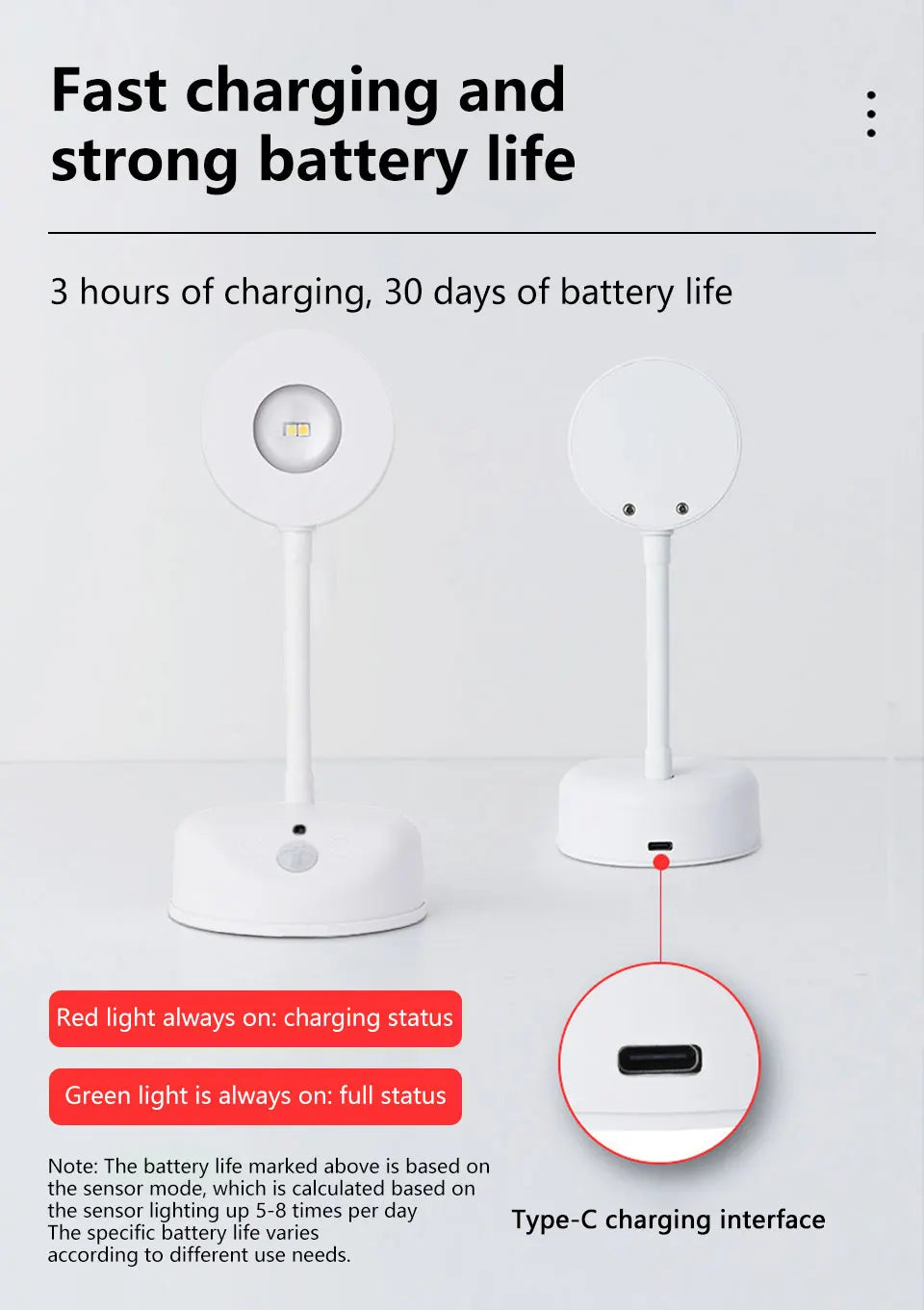 Rechargeable Induction Wall Spotlight – Adjustable Brightness, Three Colors, Punch-Free - The Prime Shop