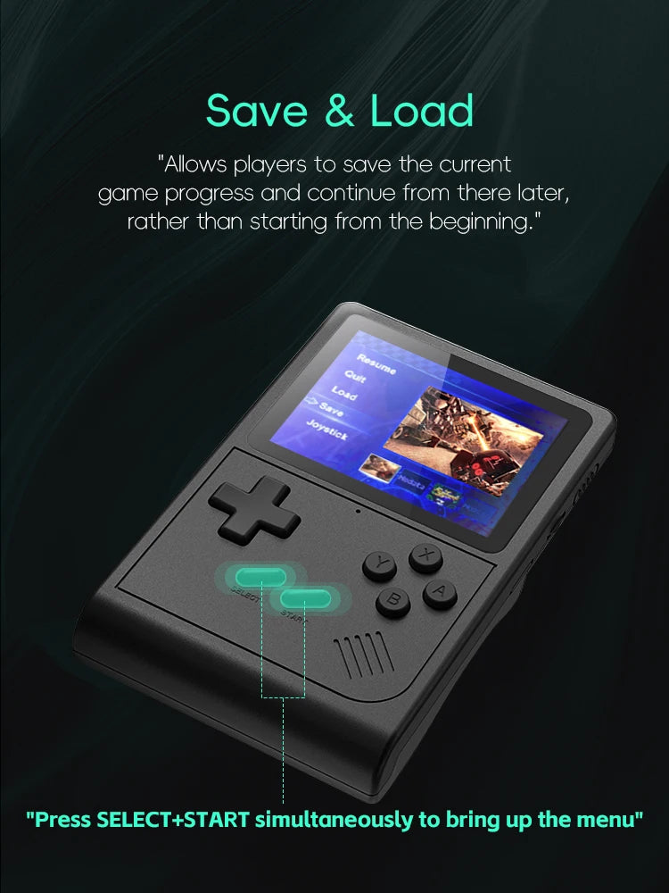Portable Retro Handheld Game Console – Mini GB300 with NES/SNES/GBA Emulators, Perfect Kid Gift