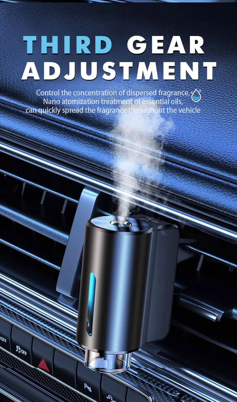 Electric Car Aroma Diffuser – Air Vent Humidifier & Mist Freshener for Odor Removal & Aromatherapy