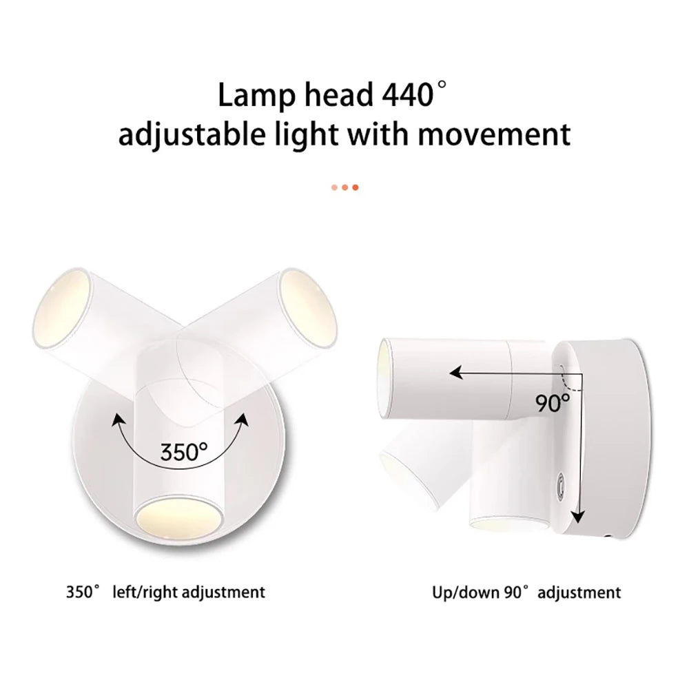 Magnetic LED Wall Lamp – Wireless, Removable, No Wiring, Home Decoration - The Prime Shop