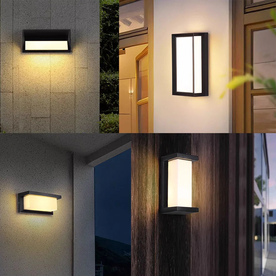 LED Outdoor Wall Light with Motion Sensor – Waterproof, Modern, 16W/10W - The Prime Shop