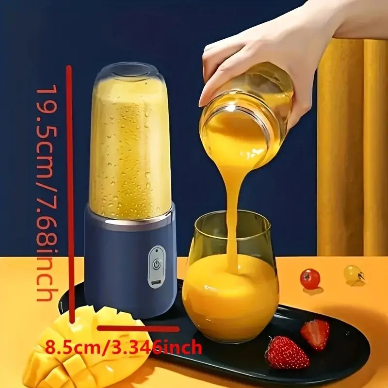 Portable Blender Bottle Electric 6 Blades Multifunction Juice Blender Fresh Juice Smoothie Blender Ice CrushCup Food Processor - The Prime Shop