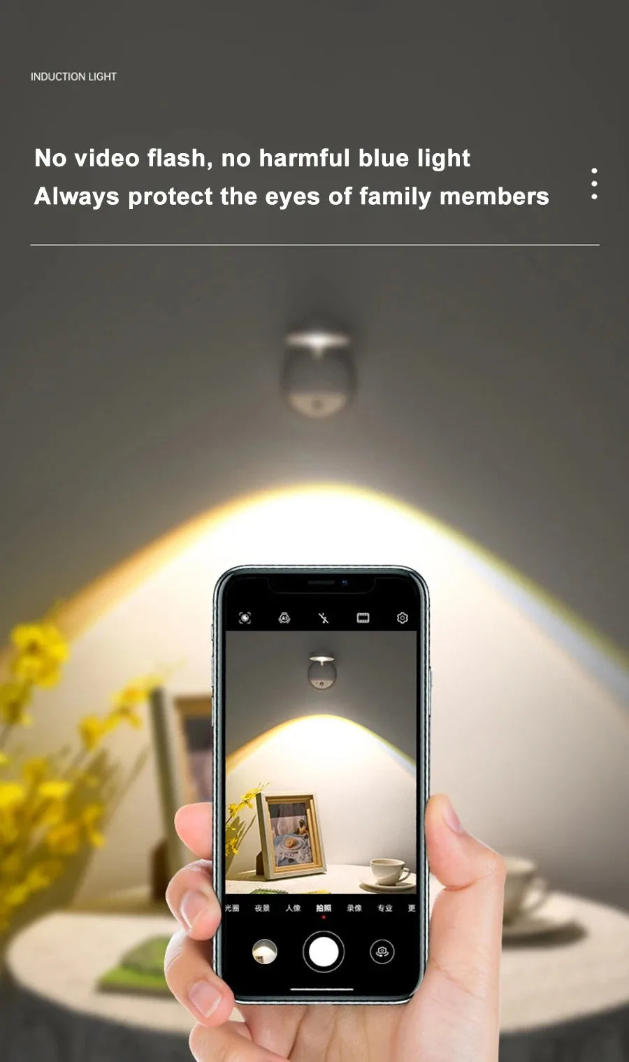 Motion Sensor Night Light - Wireless USB LED for Kitchen, Bedroom, Living Room - The Prime Shop