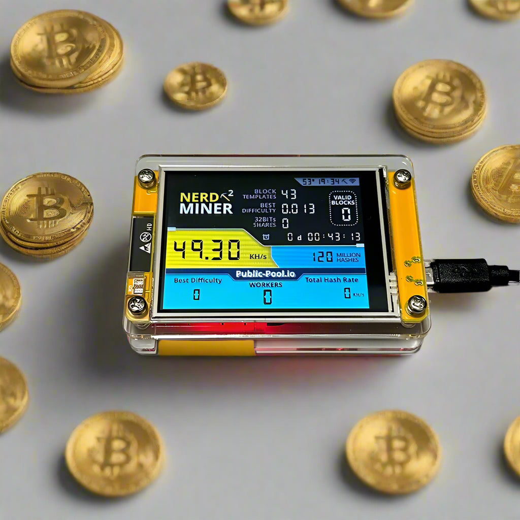 NerdMiner V3 2.8-Inch BTC Solo Lottery Miner – Crypto Bitcoin Solo Mining Machine