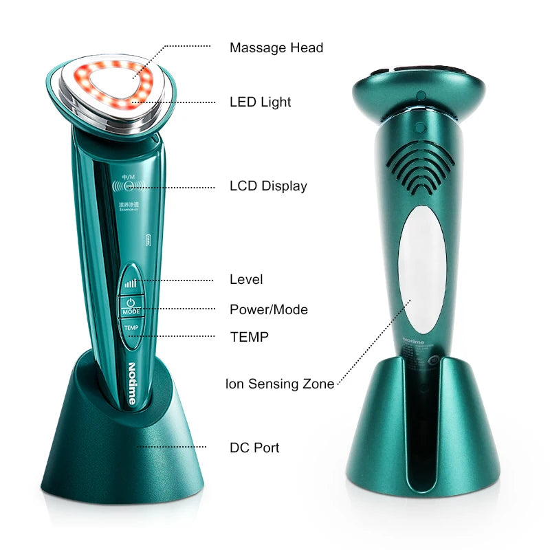 Ion Microcurrent Facial Massager – Mini Beauty Device for Deep Cleaning and Tightening - The Prime Shop