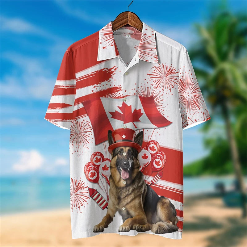 Happy Canada Day 3D Shirt – Maple Leaf Patriotic Tee for Men & Women