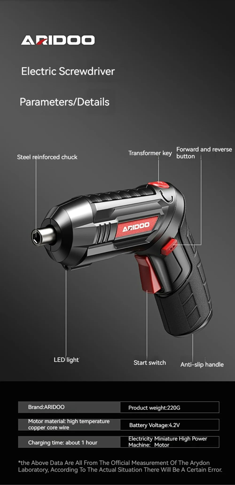 Portable Electric Screwdriver – Compact, Rechargeable Tool for Easy DIY Projects - The Prime Shop