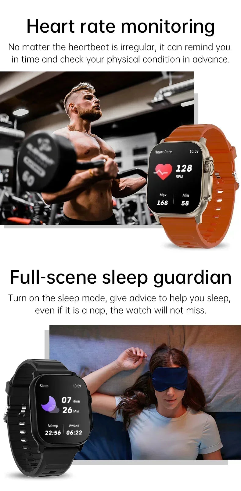 T800 U2 Smart Watch 49mm with GPS, NFC, Bluetooth, Wireless Charging, Games - The Prime Shop