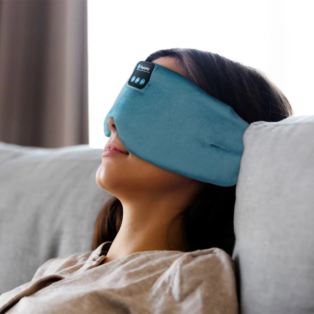 Eye Mask with Bluetooth Headphones – Adjustable Music Sleep Mask for Comfort and Insomnia - The Prime Shop
