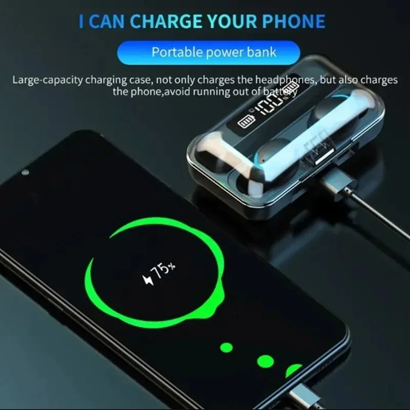 Bluetooth Wireless Earphones – HiFi Stereo Sports Earbuds with Mic & Hands-Free Calling