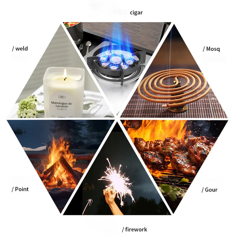 Portable Type-C Rechargeable Arc Lighter – Windproof Plasma Ignition for Candles & Gas Stoves