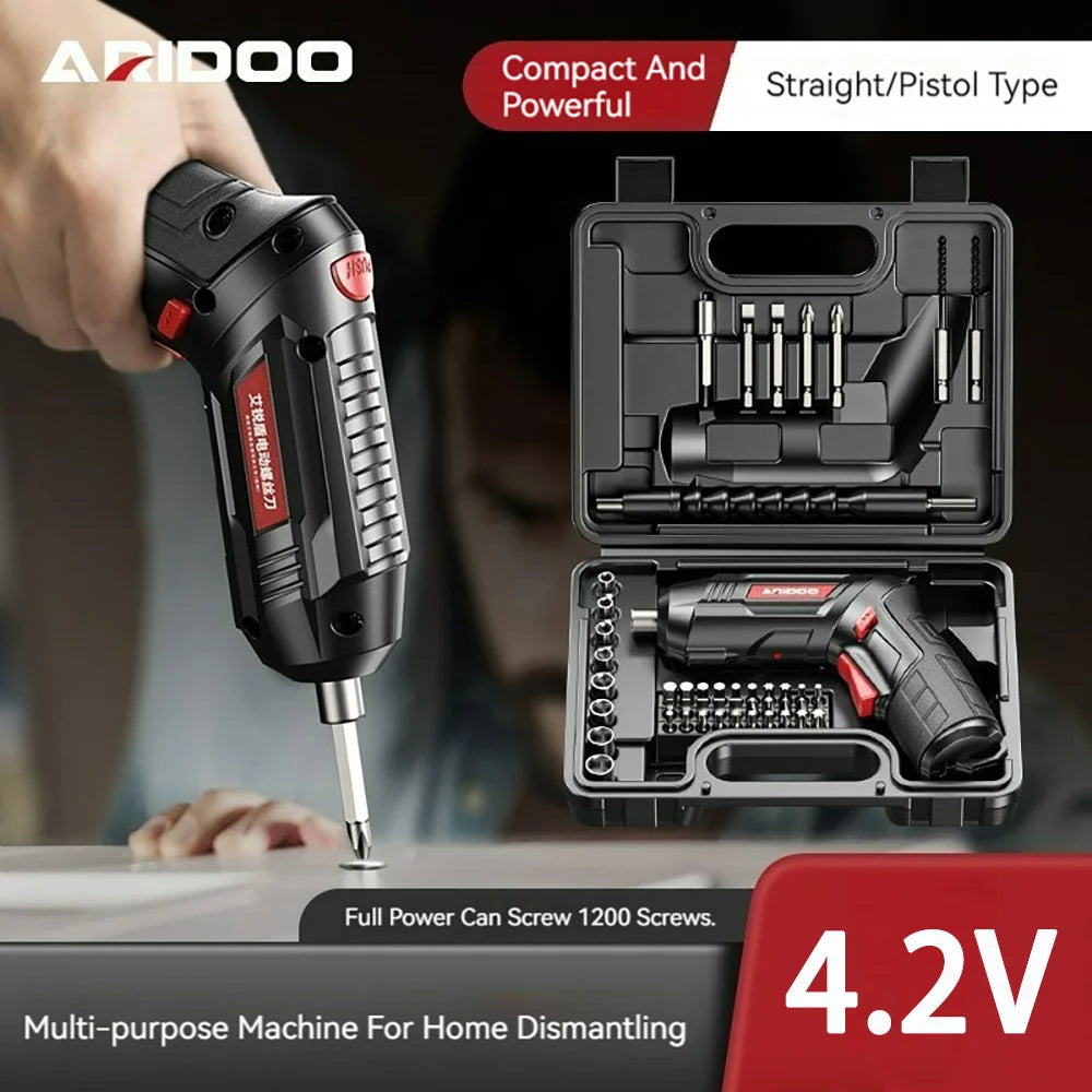 Portable Electric Screwdriver – Compact, Rechargeable Tool for Easy DIY Projects - The Prime Shop