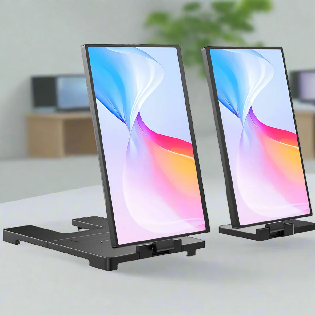 Portable Triple-Screen 14" Monitor – Full HD IPS 1080P Laptop Display Extender for 13"-16.5" Laptops - The Prime Shop
