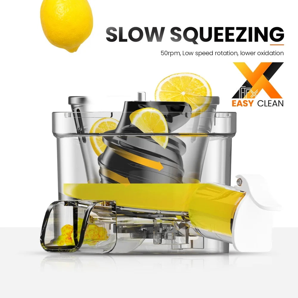 Mini Slow Juicer – Portable Electric Extractor, Easy-Clean Blender, Ice Cream Maker - The Prime Shop