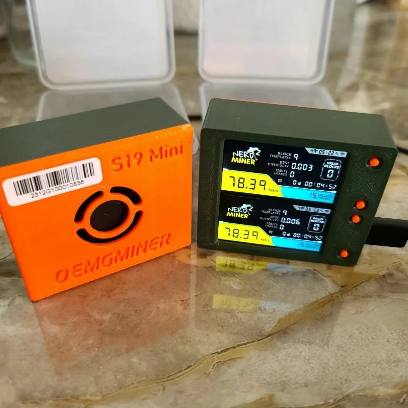 Nerdminer V2 Firmware 1.6.3 T-Display S3 Board 78K/S Hashrate BTC Solo Miner