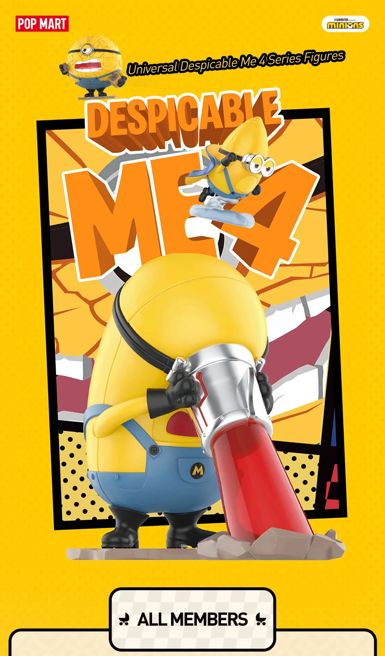 POP MART Despicable Me 4 Mystery Box – Minions Blind Box Action Figures, Perfect Birthday Gift - The Prime Shop