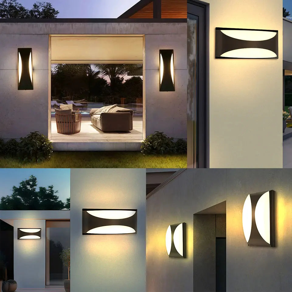 LED Outdoor Wall Light with Motion Sensor – Waterproof, Modern, 16W/10W - The Prime Shop