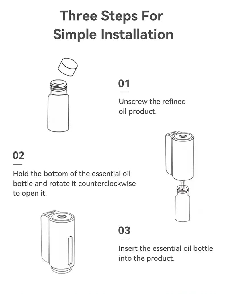 Electric Car Aroma Diffuser – Air Vent Humidifier & Mist Freshener for Odor Removal & Aromatherapy