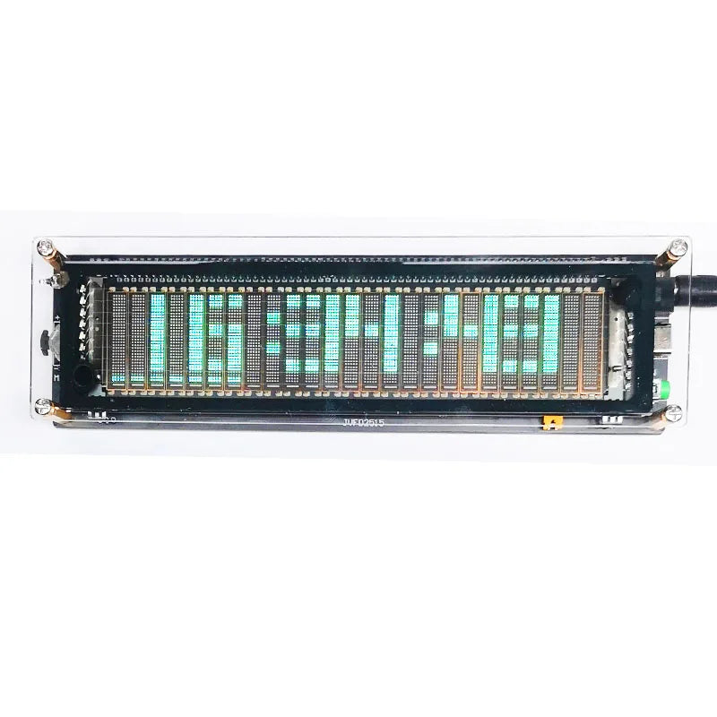 VFD Music Spectrum Clock – Audio Level Indicator & Rhythm Analyzer with USB Type-C Power
