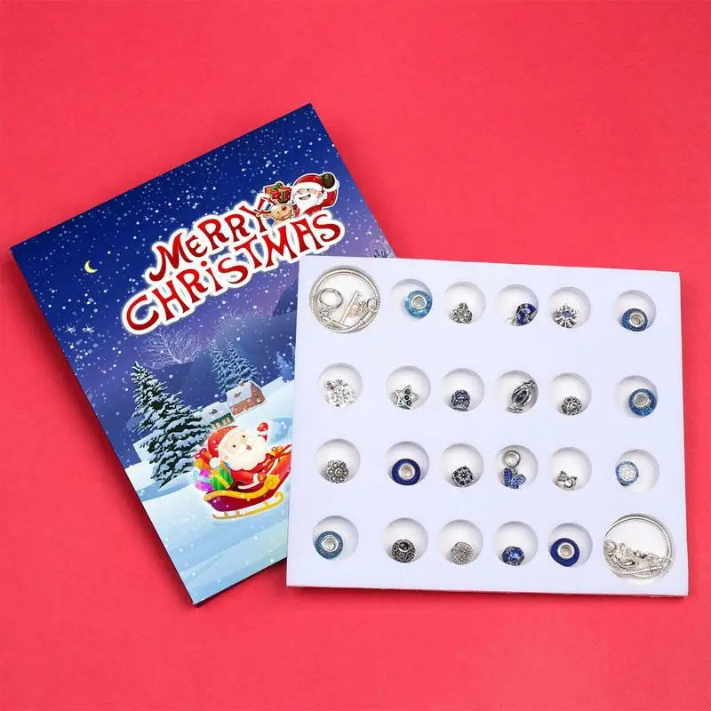 Zodiac Charm Bracelet Advent Calendar – 24 Days Crystal Jewelry Making Kit - The Prime Shop