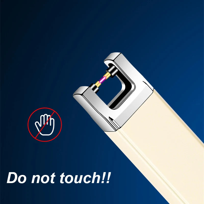 Portable Type-C Rechargeable Arc Lighter – Windproof Plasma Ignition for Candles & Gas Stoves