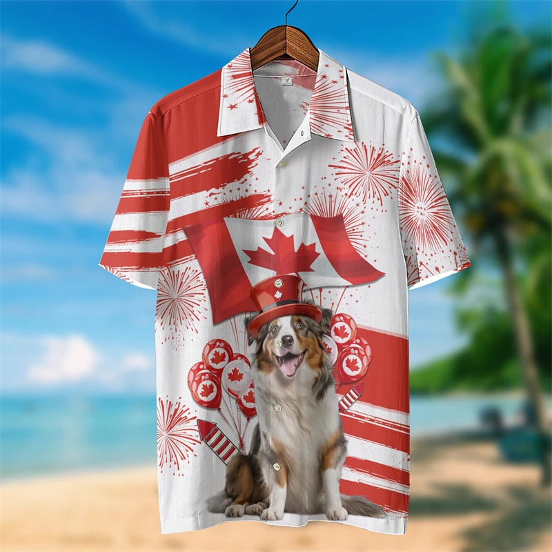 Happy Canada Day 3D Shirt – Maple Leaf Patriotic Tee for Men & Women