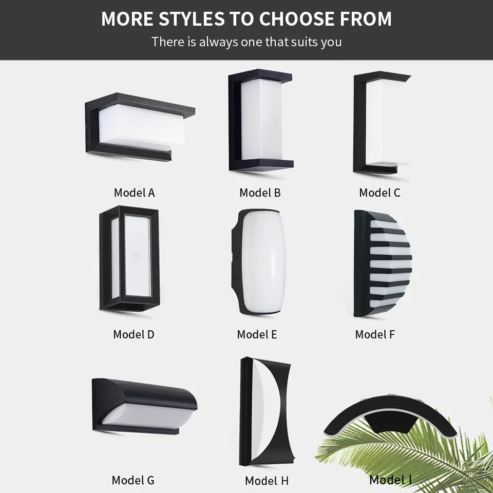 LED Outdoor Wall Light with Motion Sensor – Waterproof, Modern, 16W/10W - The Prime Shop