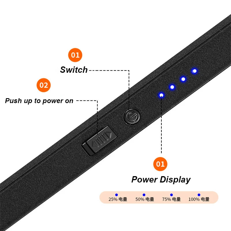 Portable Type-C Rechargeable Arc Lighter – Windproof Plasma Ignition for Candles & Gas Stoves