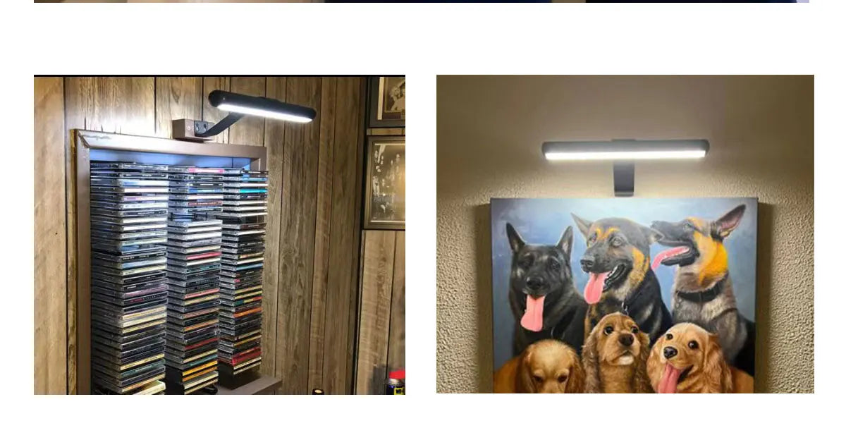 Painting Picture Light Portrait With Remote Living Room Wireless Wall Lamp Art Display Rechargeable Battery Operated Photo - The Prime Shop