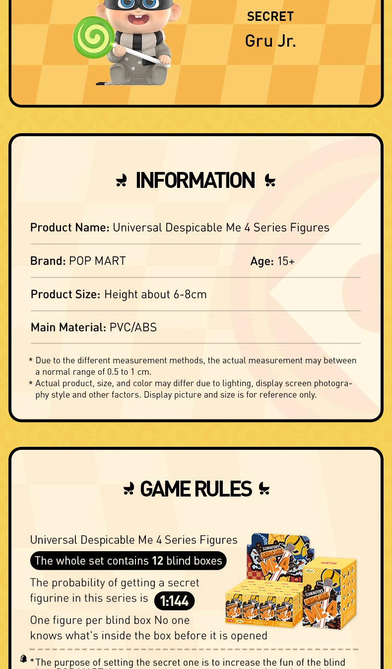 POP MART Despicable Me 4 Mystery Box – Minions Blind Box Action Figures, Perfect Birthday Gift - The Prime Shop
