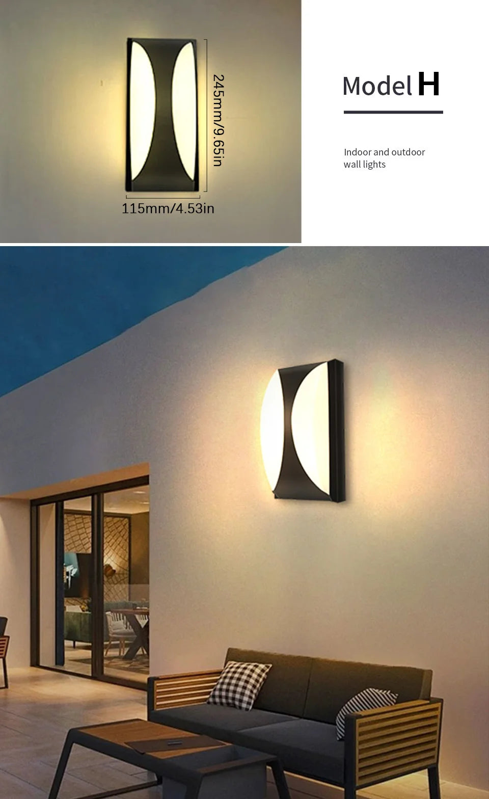 LED Outdoor Wall Light with Motion Sensor – Waterproof, Modern, 16W/10W - The Prime Shop