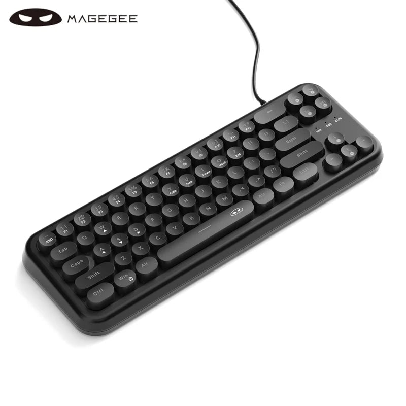 Mini Gaming Keyboard – RGB Backlit, 61-Key Compact, Waterproof & Ergonomic TS91 Design
