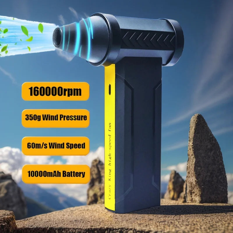 High-Speed Brushless Turbo Fan - Powerful Dust Removal 160000 RPM Electric Air Blower