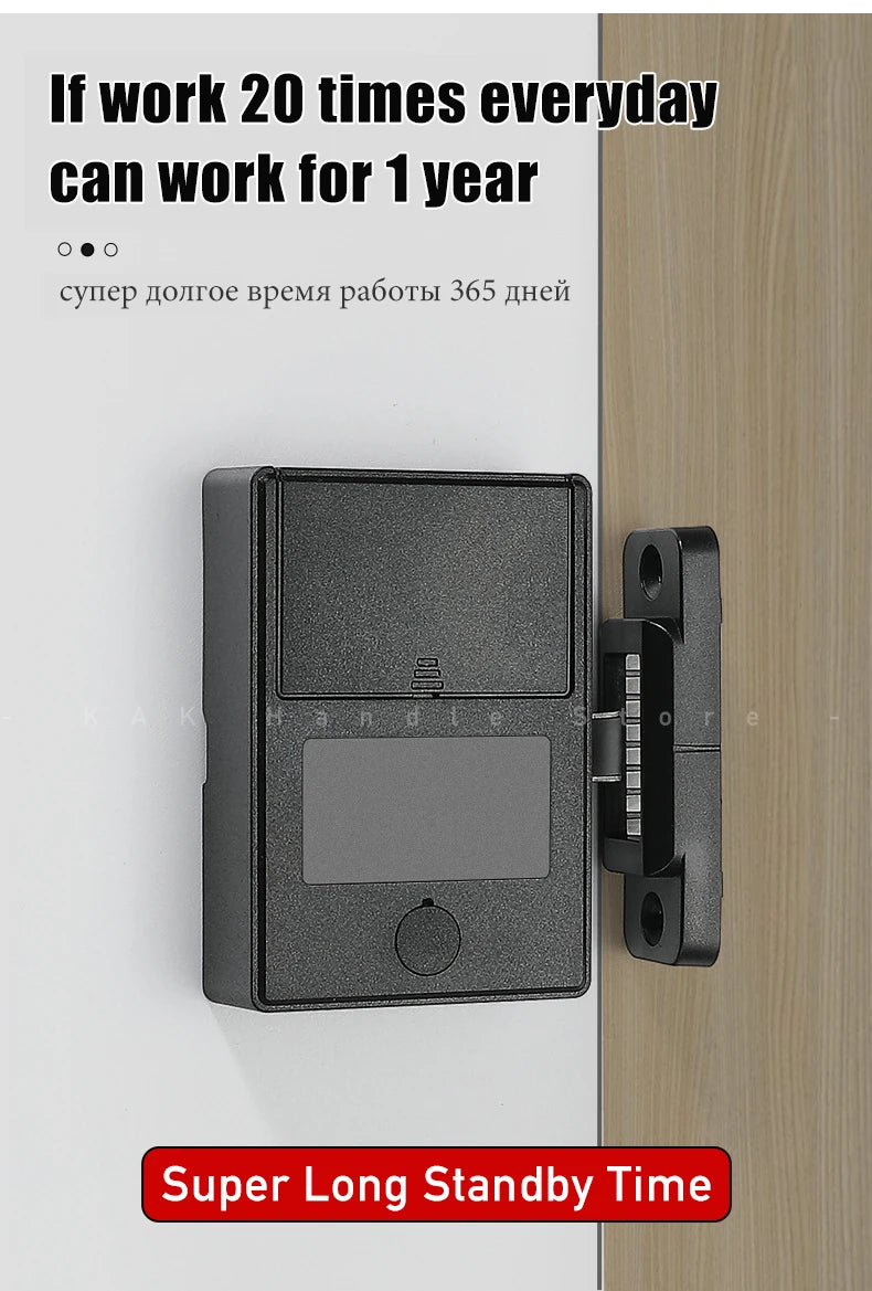 Biometric Fingerprint Keyless Cabinet Lock with Anti-Theft Smart Drawer Security and Long Standby