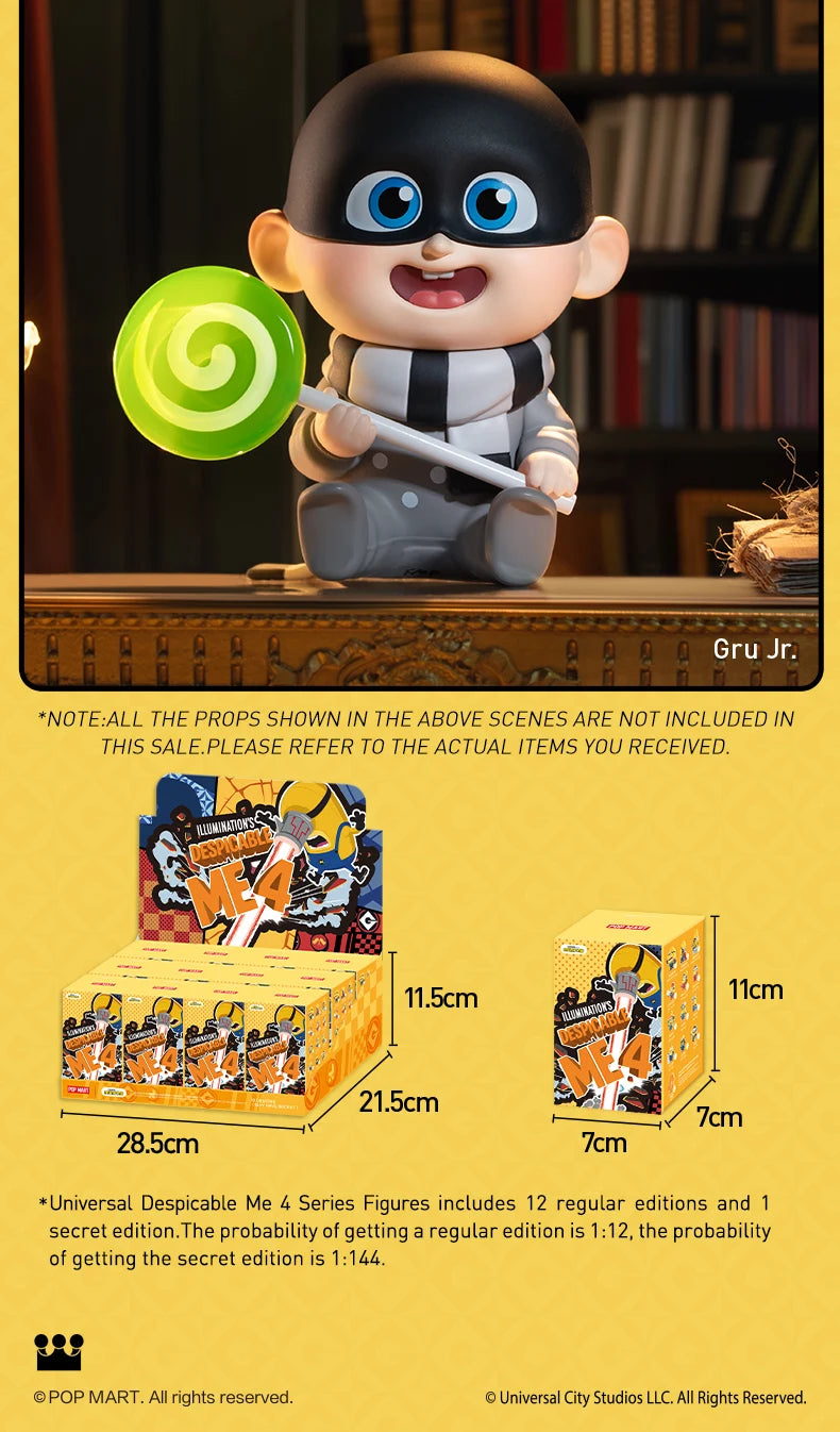 POP MART Despicable Me 4 Mystery Box – Minions Blind Box Action Figures, Perfect Birthday Gift - The Prime Shop
