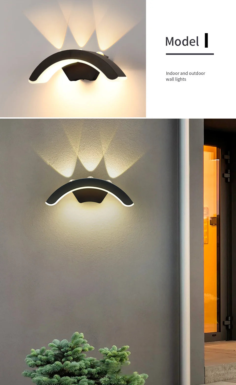 LED Outdoor Wall Light with Motion Sensor – Waterproof, Modern, 16W/10W - The Prime Shop