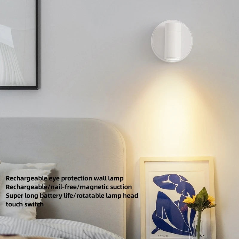 LED Magnetic Type-C Rechargeable Wall Light – Wireless, No Wiring, Spotlight - The Prime Shop