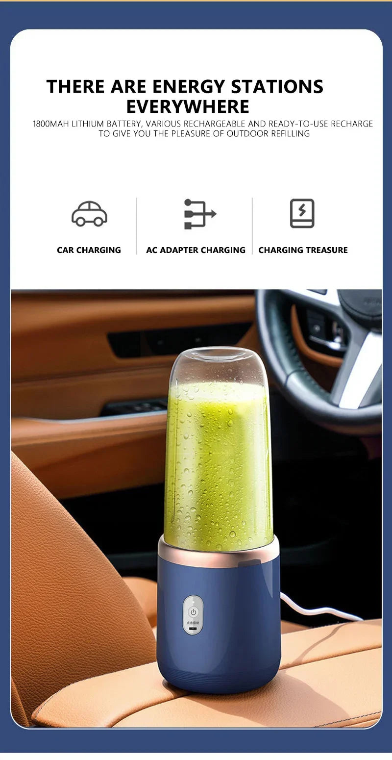 Xiaomi Double Cup Portable Blender - USB Rechargeable for Juices, Smoothies & Milkshakes - The Prime Shop