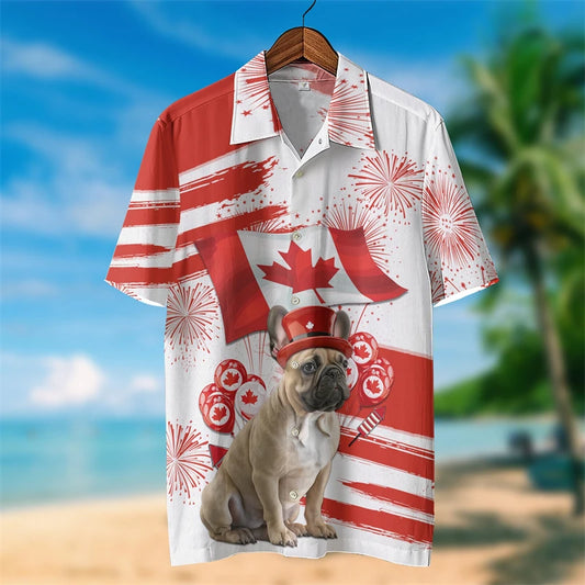 Happy Canada Day 3D Shirt – Maple Leaf Patriotic Tee for Men & Women