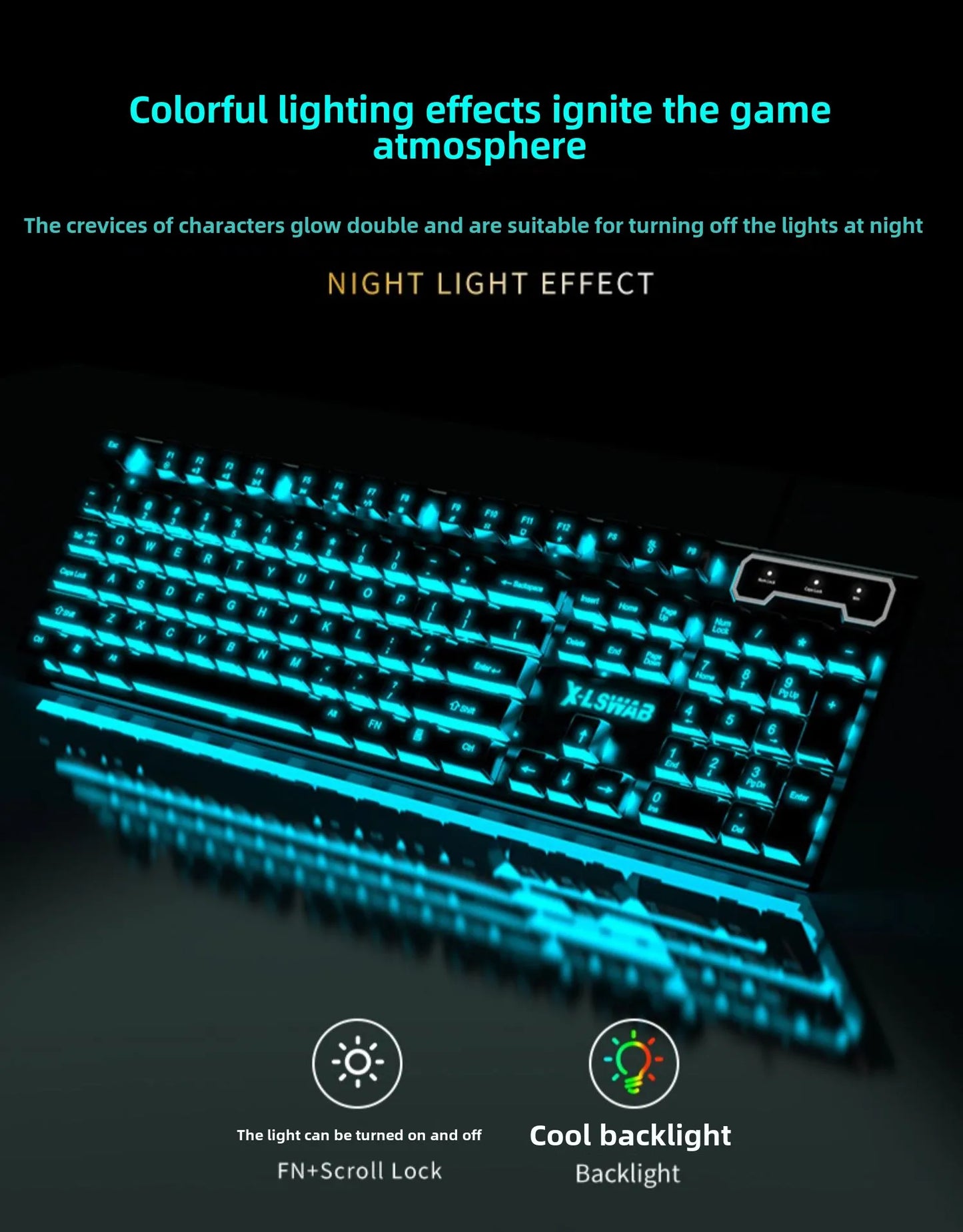 Wired USB RGB Gaming Keyboard & Mouse Combo – Ergonomic, Waterproof Set for Desktop Gamers