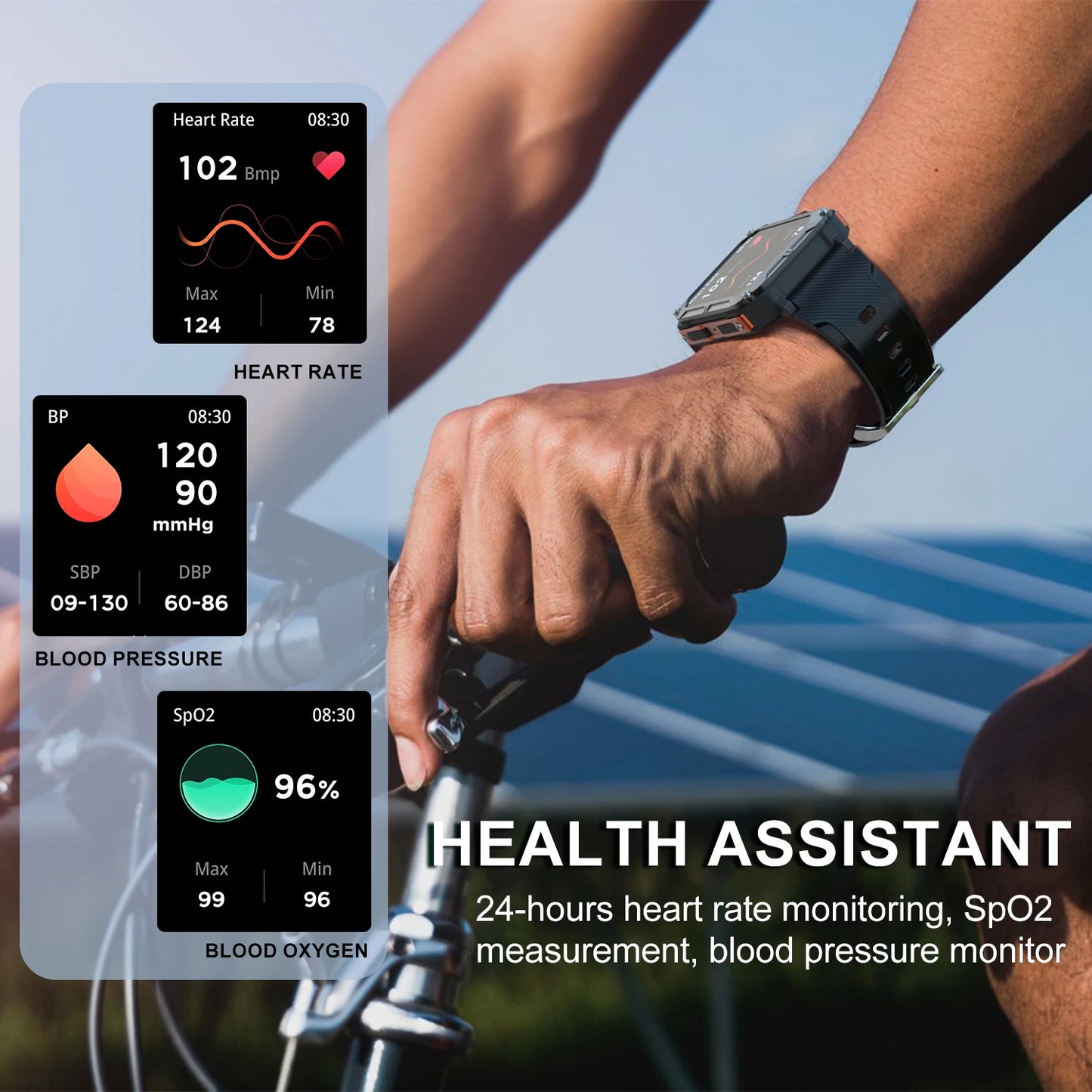 Pro Smart Watch C20 – Voice Assistant, Wireless Call, IP68 Waterproof for Android & iOS
