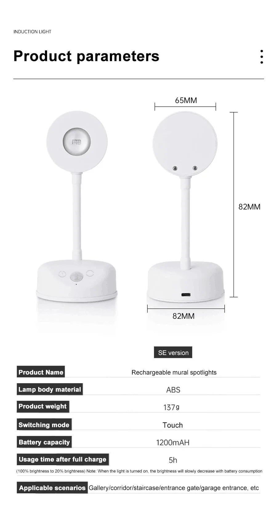 Motion Sensor Night Light - Wireless USB LED for Kitchen, Bedroom, Living Room - The Prime Shop